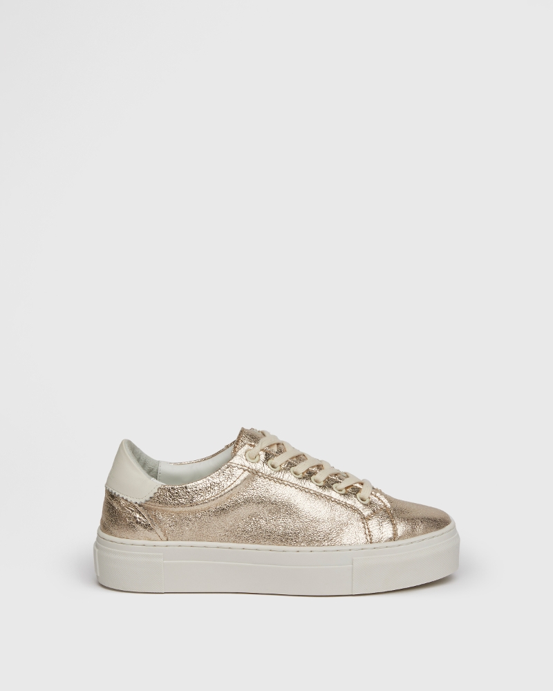 Amelia Sneaker - Champagne Leather